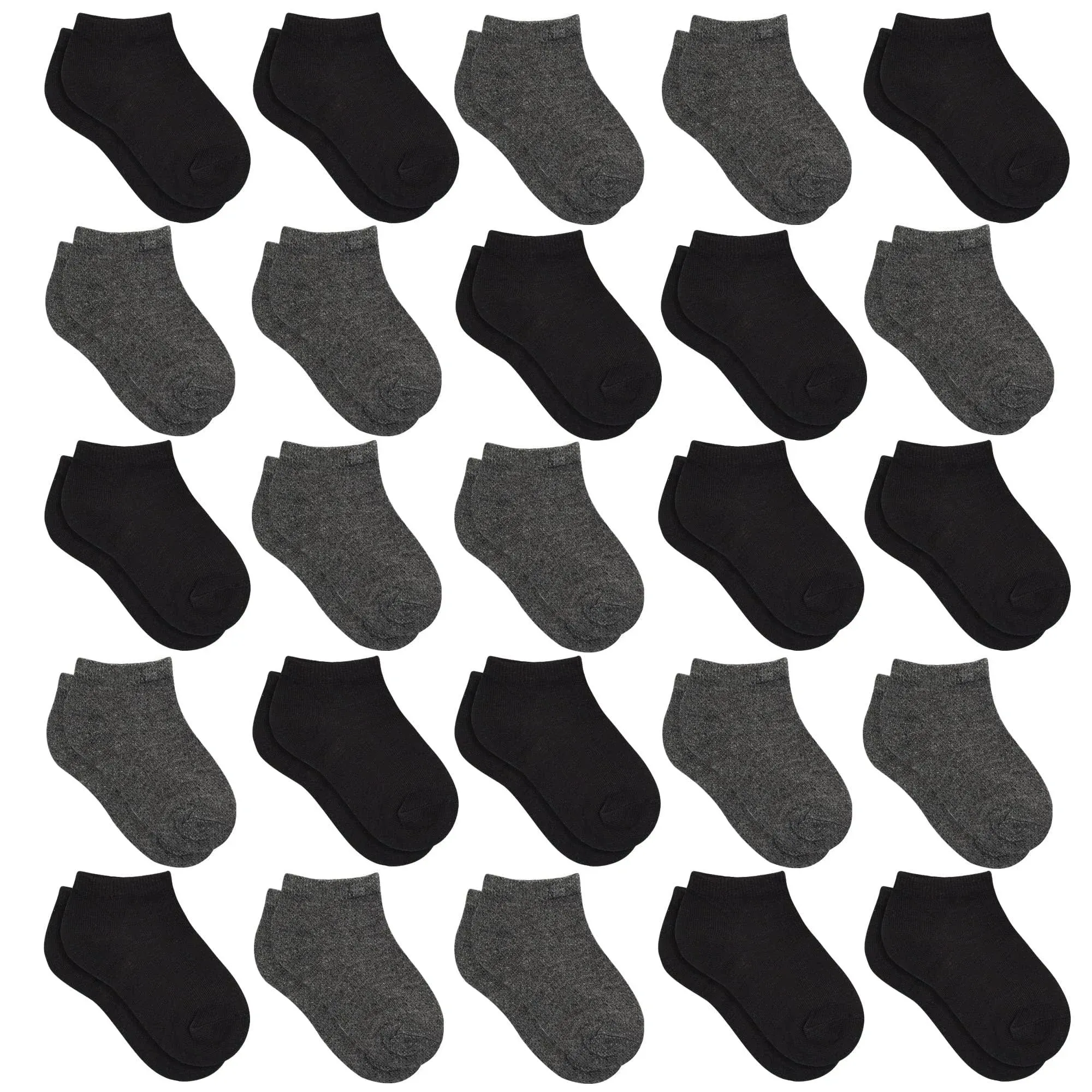 SPTRAMLE Kids Socks, 25 Pairs Toddler Socks Low Cut for Boys Girls(0-14 Years Old ...