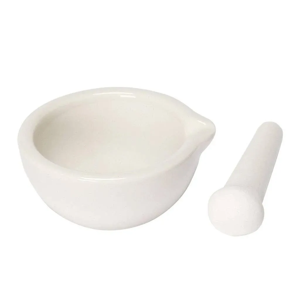 Raitron 6ml Porcelain Pepper Mill Mortar Pestle Pugging Pot Garlic Spice Grinder ...