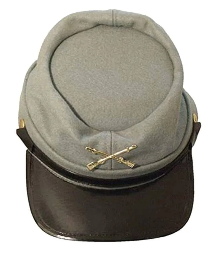 Civil War Pure Wool Fully Lined Kepi Hat High quality Durable Comfortable Soft