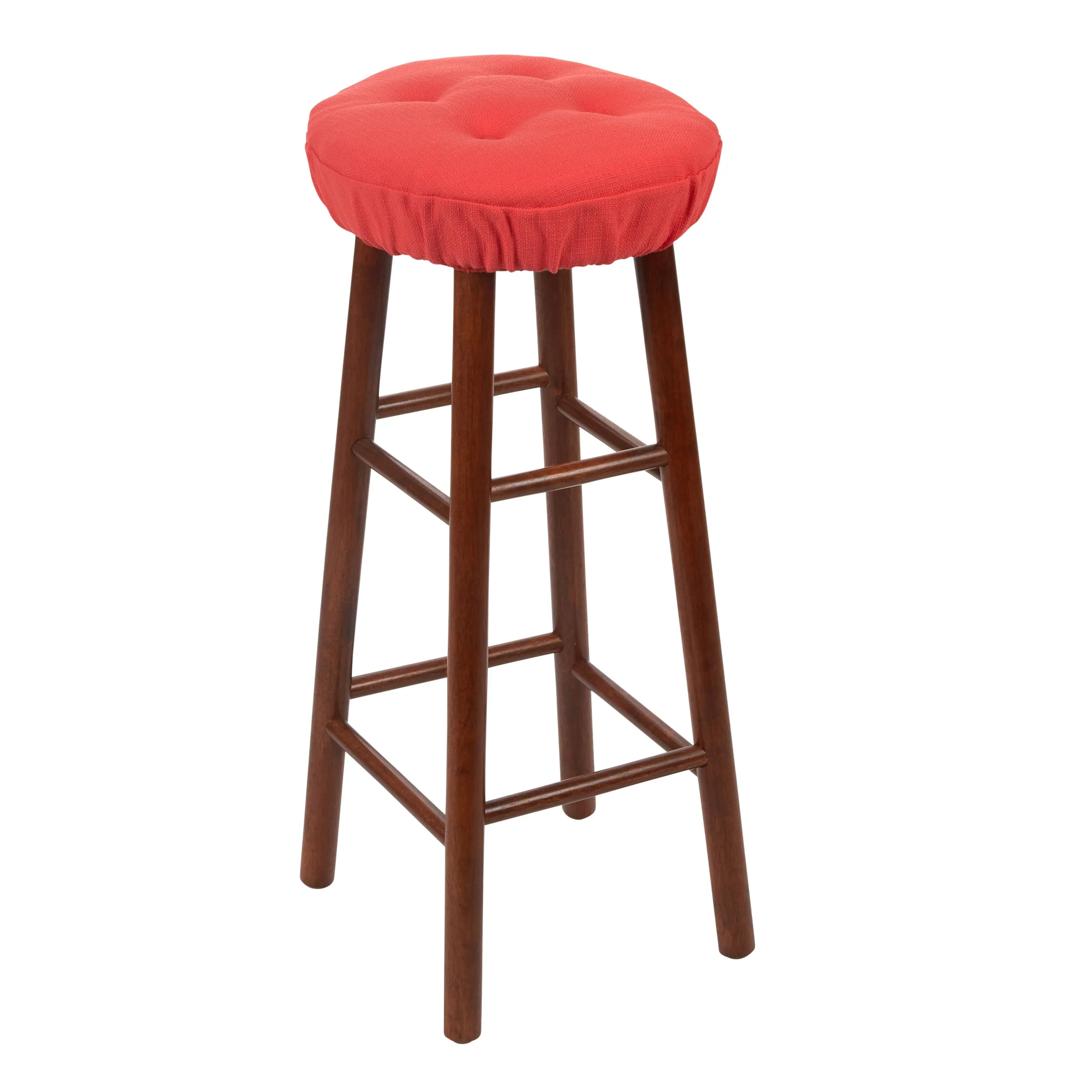 Klear Vu Omega Tufted Barstool Cushion Set - Gold - Set of 4