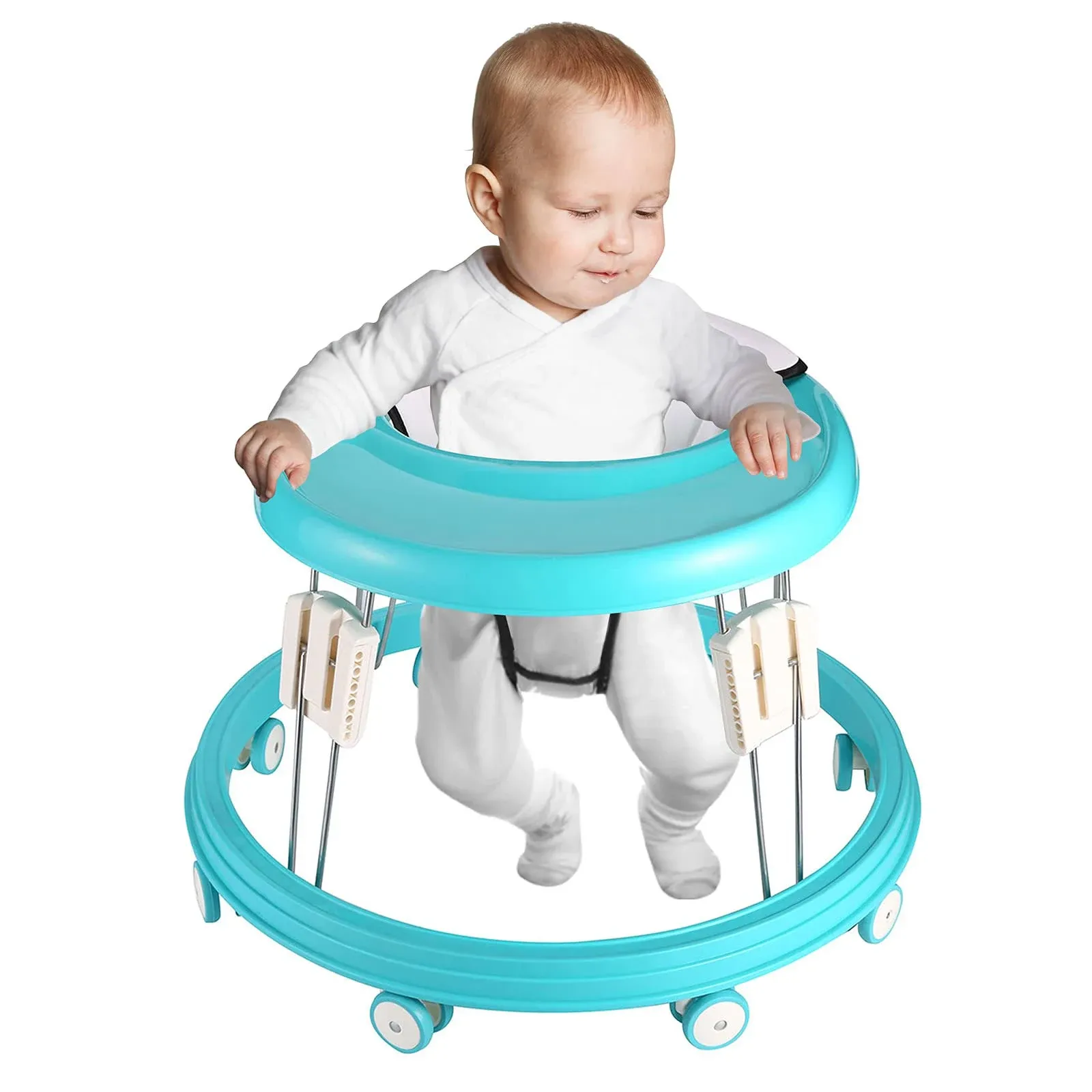 Langyi Adjustable Baby Walkers for Baby with Easy Clean Tray, Universal Wheeled ...