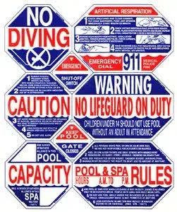 Traffic Graphix California Pool Safety Sign TGPS1001