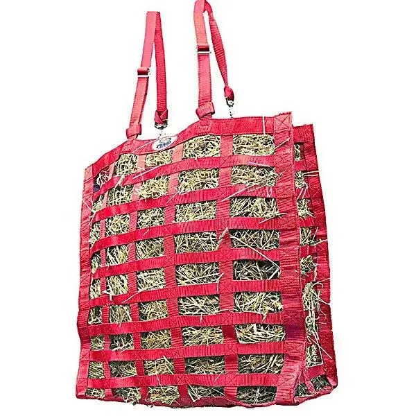 Derby Originals Supreme Four Sided Slow Feed Hay Bag, Red