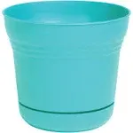 Bloem 12" Saturn Planter Bermuda Teal