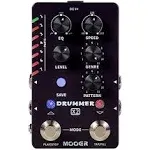 MOOER Drummer X2 Professional Stereo Multi Drum Machine with Fill function, Tap Tempo function, Editor Software for electric guitar, bass guitar