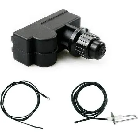 Fire Pit Igniter Push Button Ignition Kit with 2 Outlet and Ground Wire