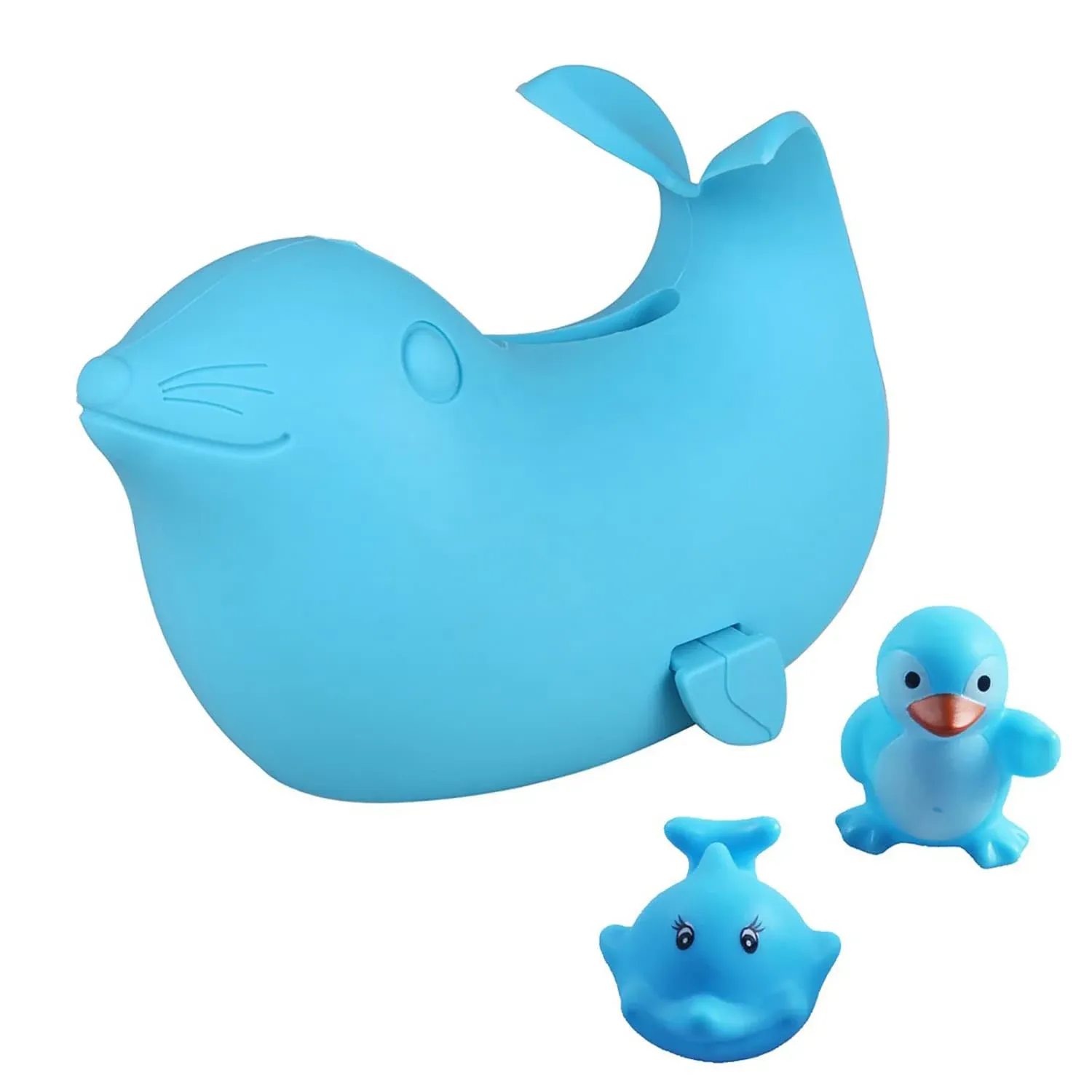 Sea Lions Bath Spout Cover Baby Bath Tub Faucet Silicone Safe Extender Protector