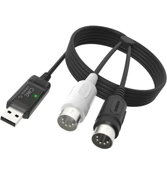 CME U2MIDI Pro - High-Speed USB MIDI Cable with Filter and Mapper - Plug & Play USB-to-MIDI Interface for Computer/Laptop/PC to MIDI Instrument/Device - 6.5ft