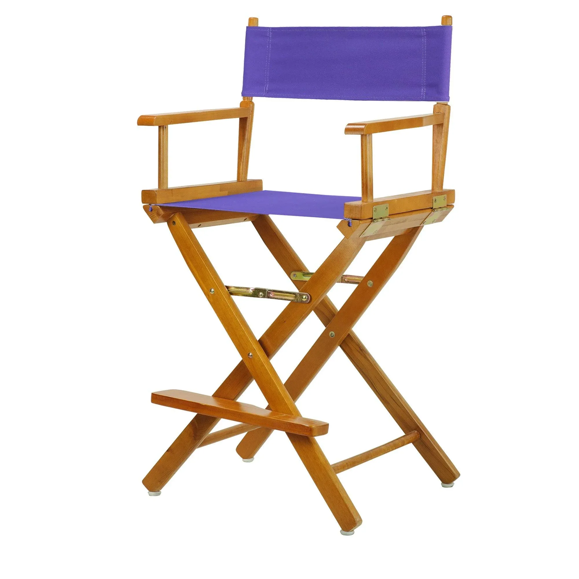 24" Director's Chair Honey Oak Frame-Purple Canvas