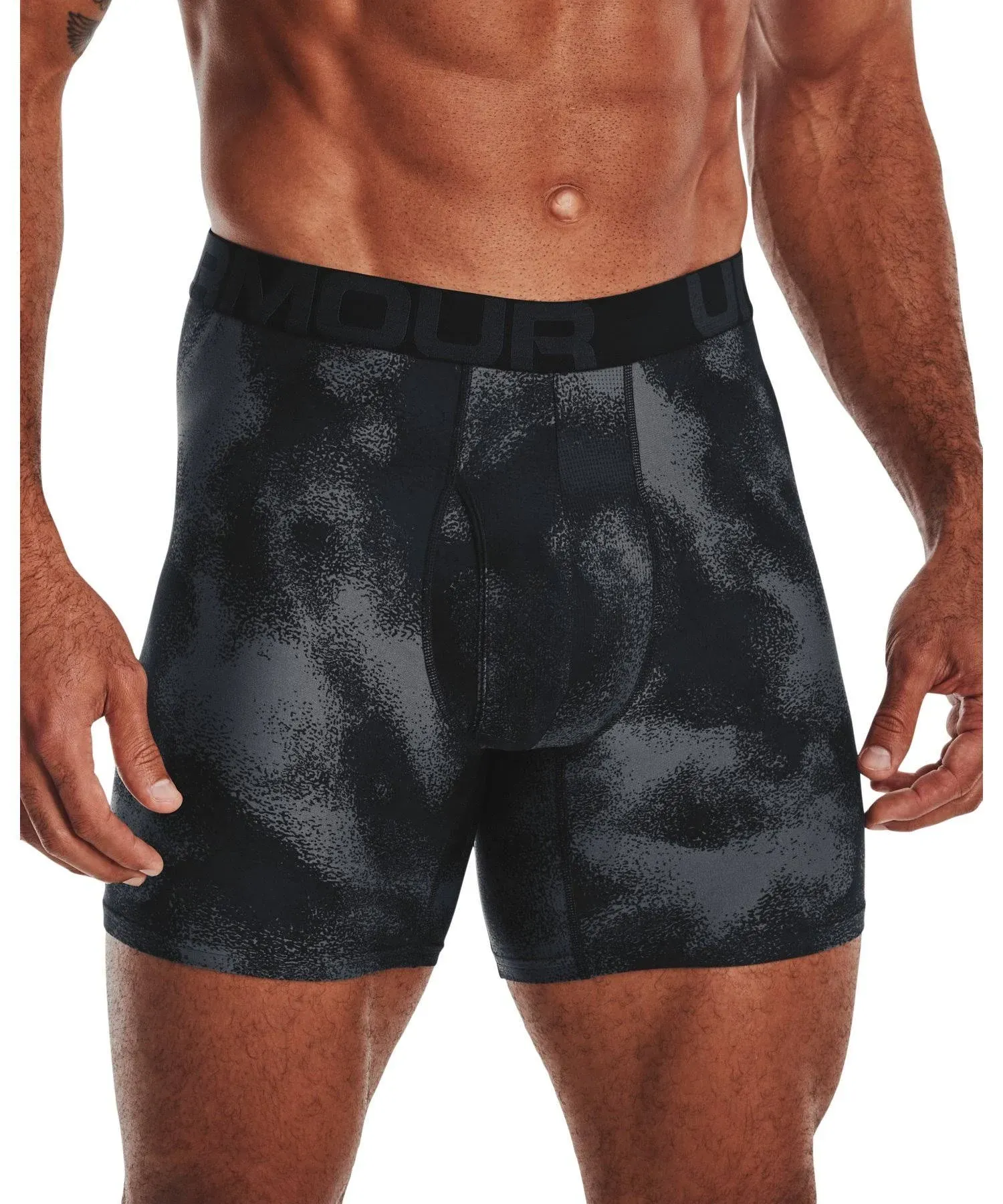 Under Armour Men's UA Tech 6" Boxerjock, Gray - 2XL