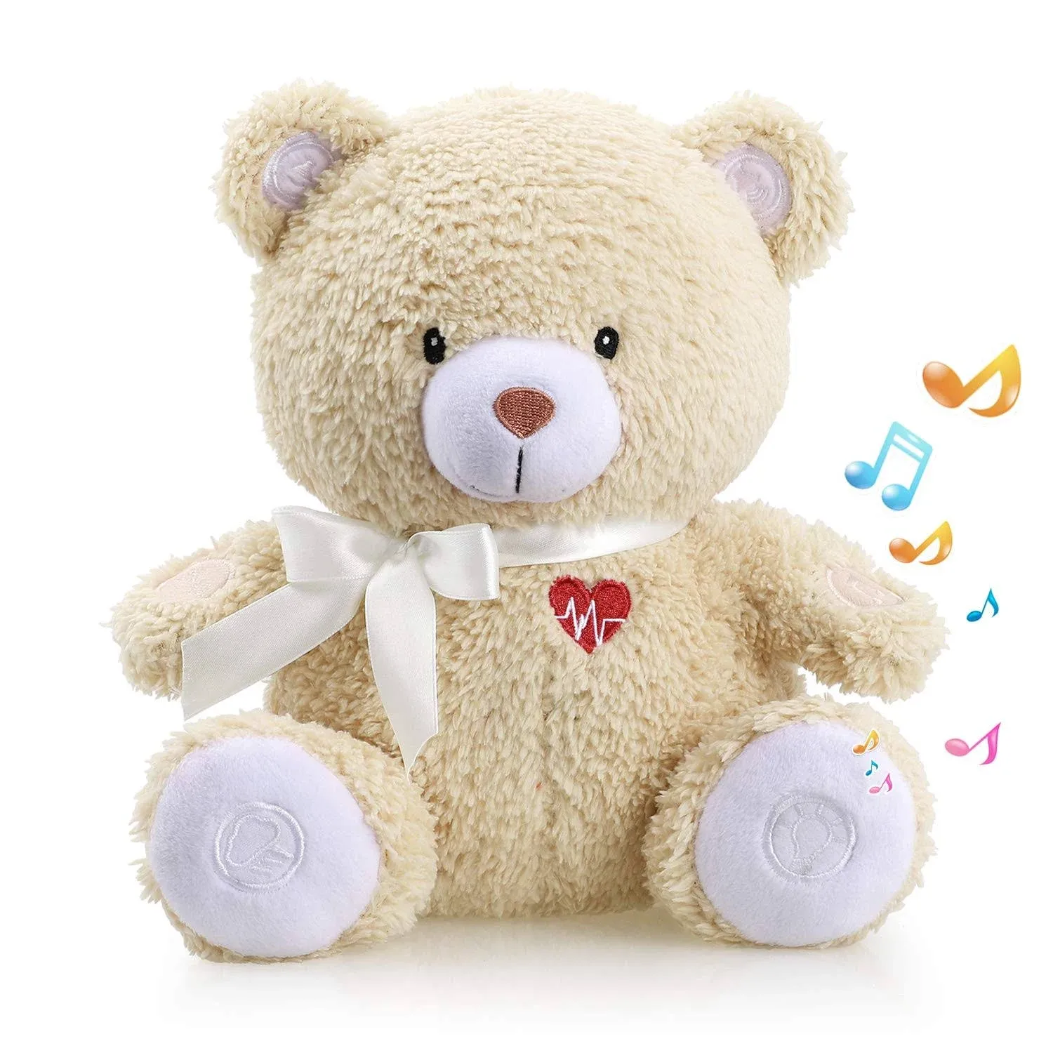 Honey Bear Baby Sleep Soother by BEREST- Mom's Heartbeat Sound White Noise Machi