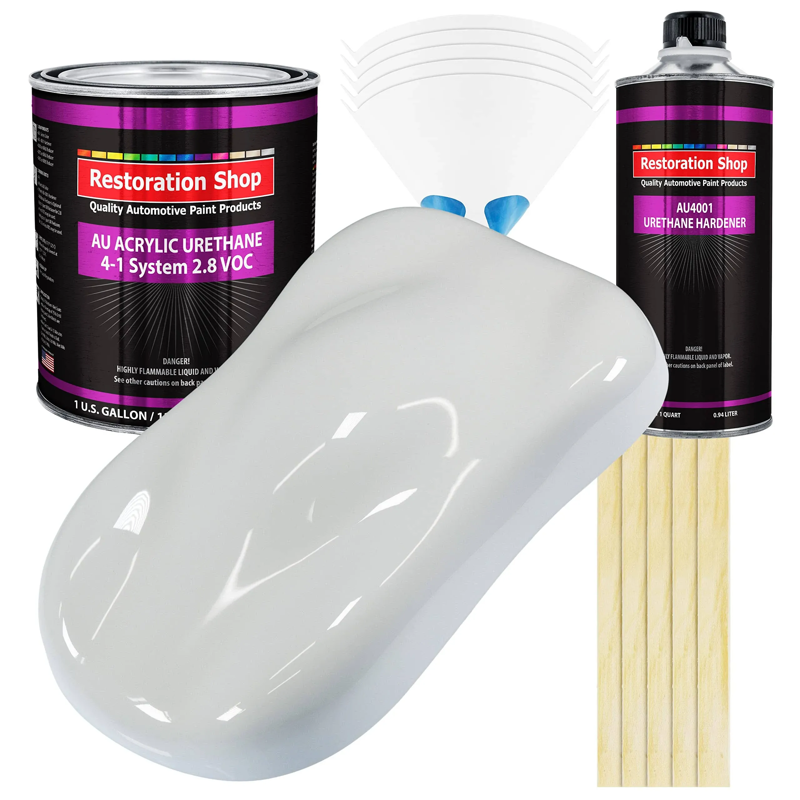 Restoration Shop - Complete Gallon Kit - Championship White Acrylic Urethane ...