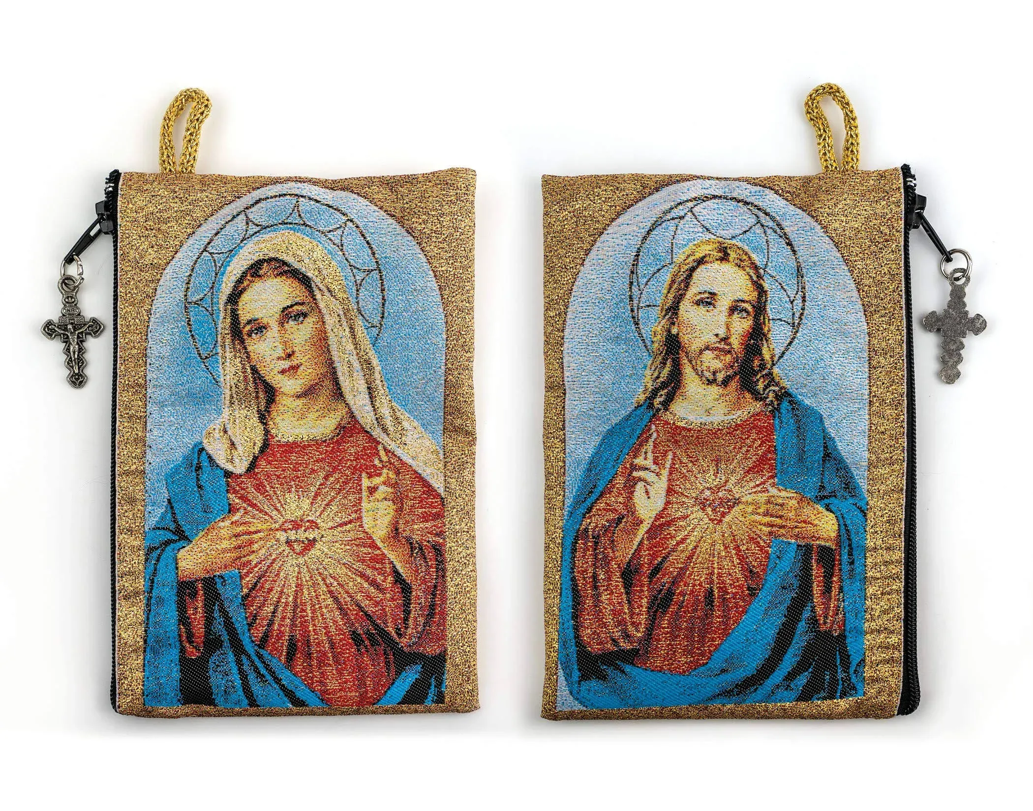 Tapestry Rosary Pouch