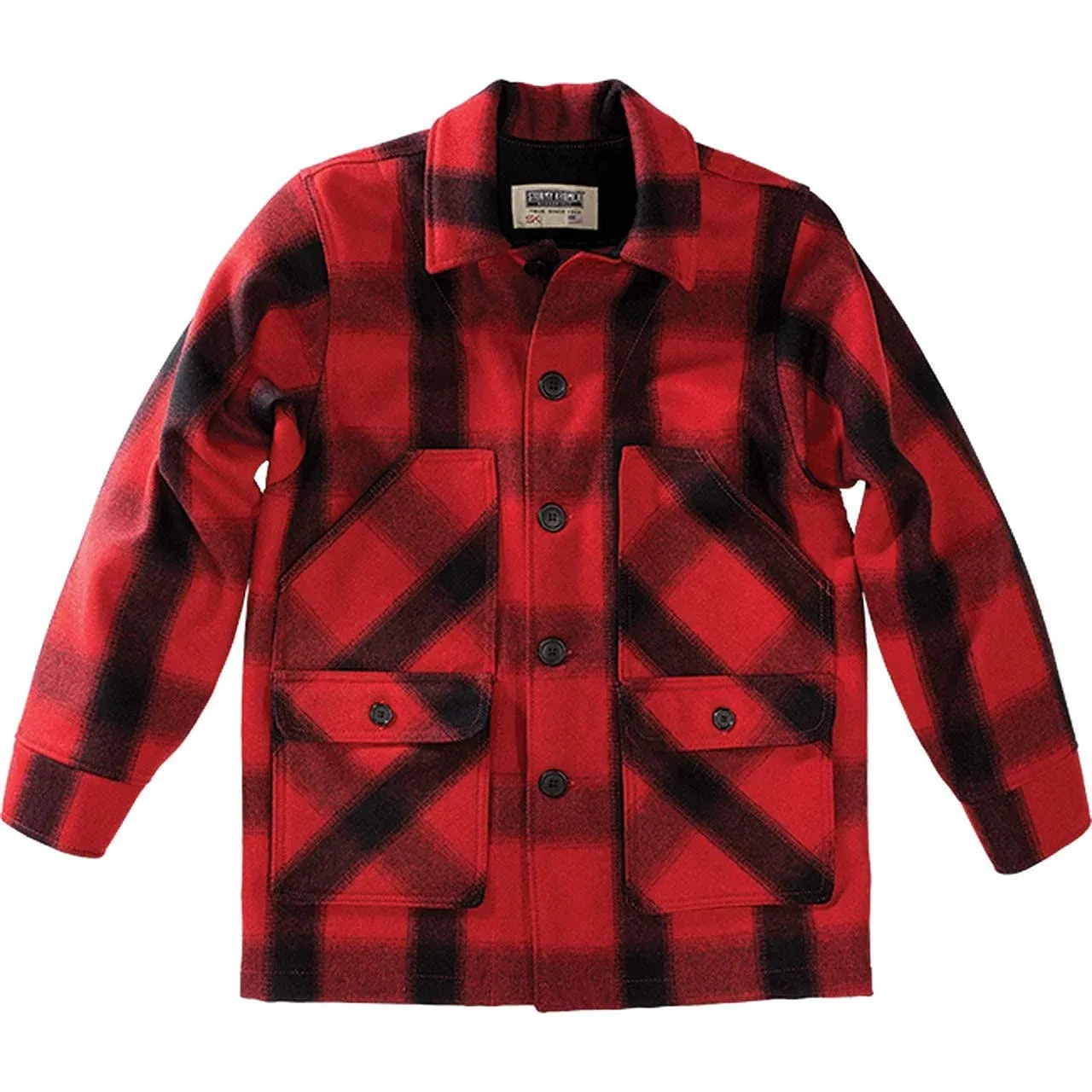 Stormy Kromer Men's Mackinaw Coat - Medium - Red / Black Plaid