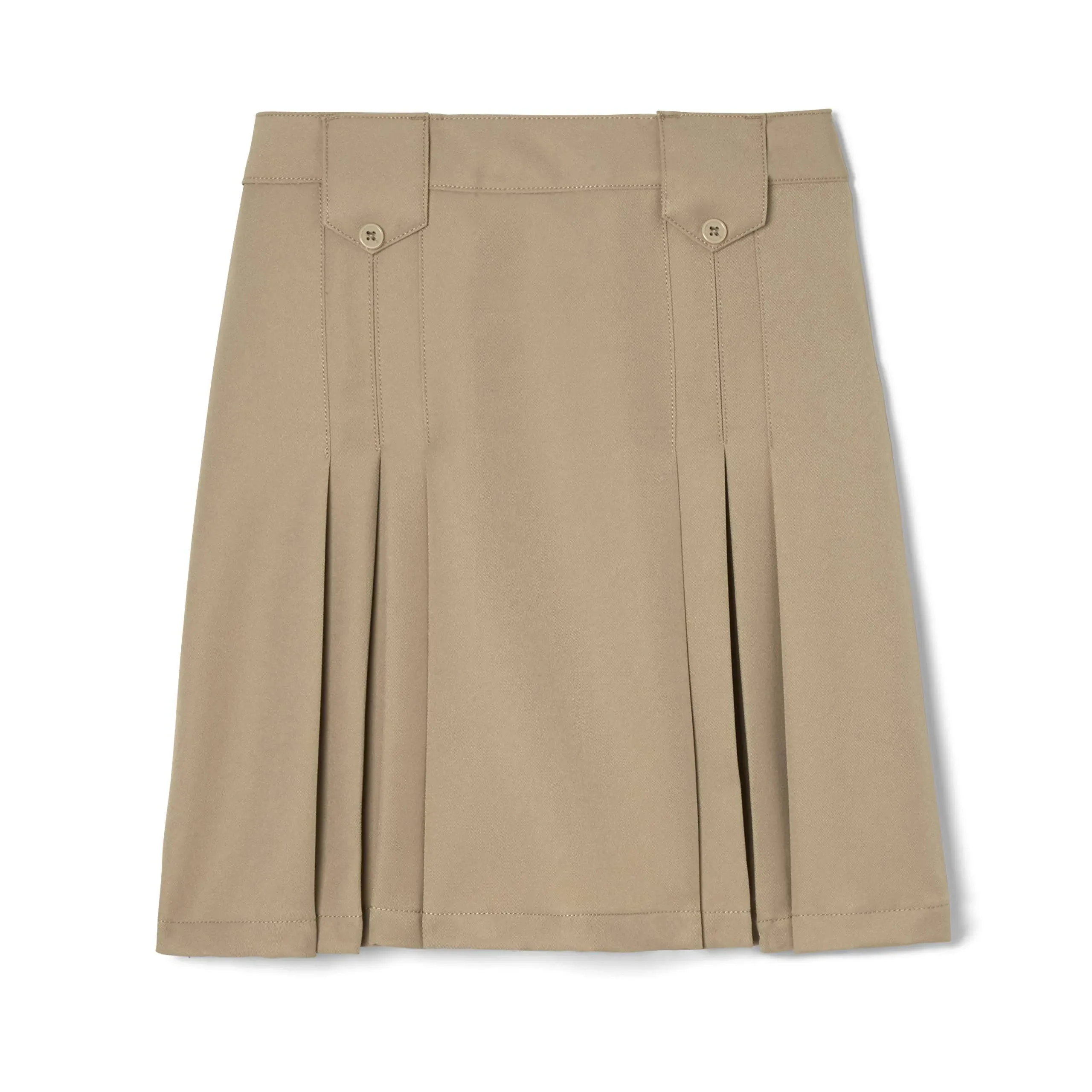 French Toast Girls' Front Pleated Skirt with Tabs