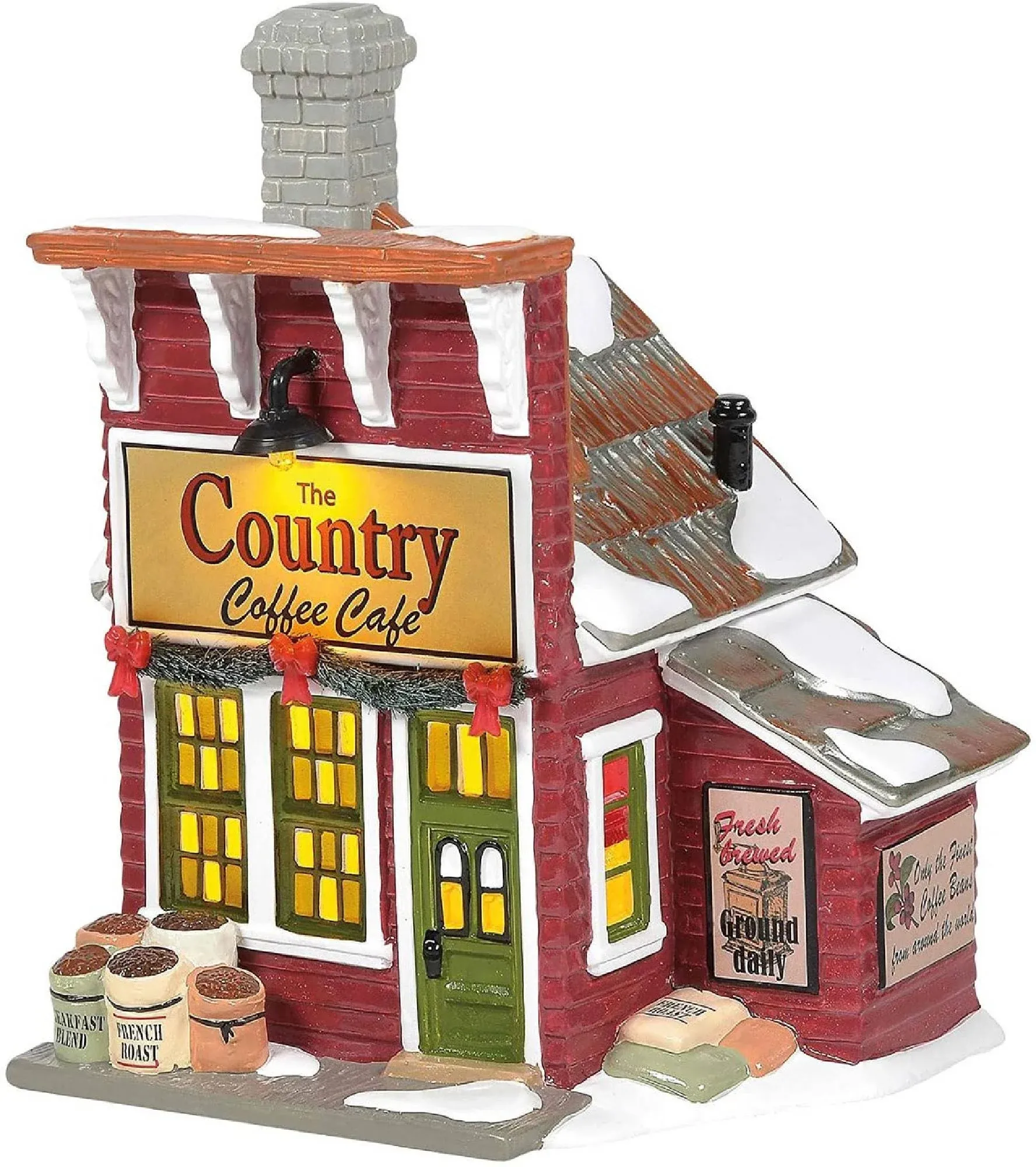 Department 56 The Country Coffee Café Lighted Building #6006977