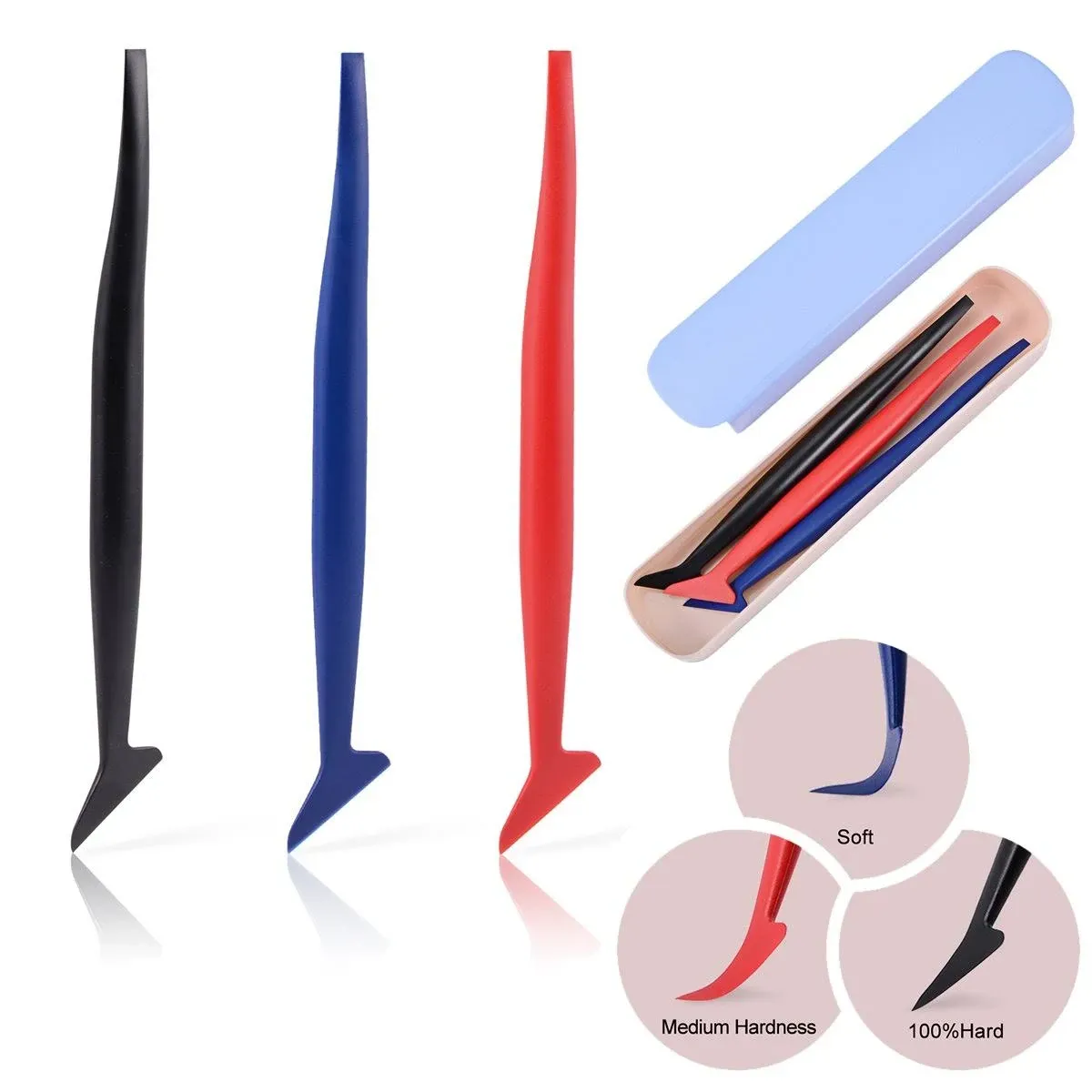 EHDIS 3 in 1 Micro Mini Squeegee Vinyl Wrap Graphic Application Tucking Molding Tool