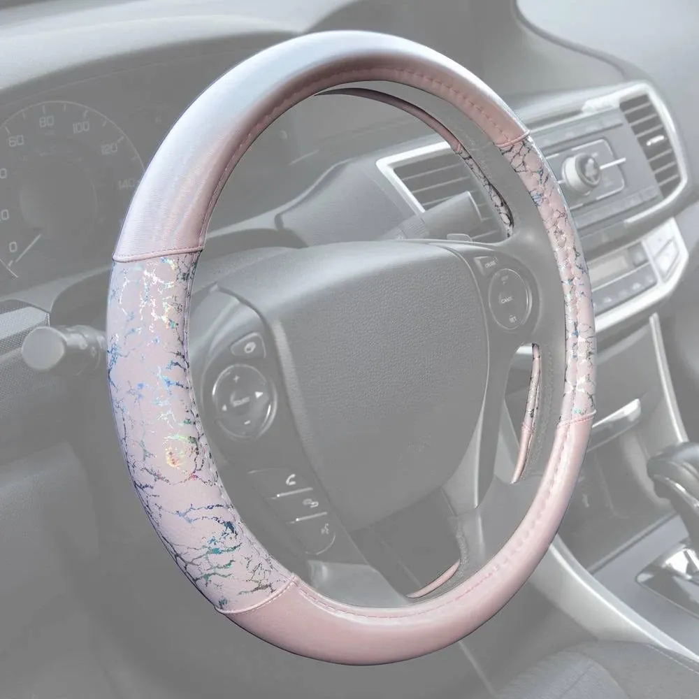 Bdk Shiny Sparkly Bling Blingy Glitter Steering Wheel Cover Glossy Finish ...