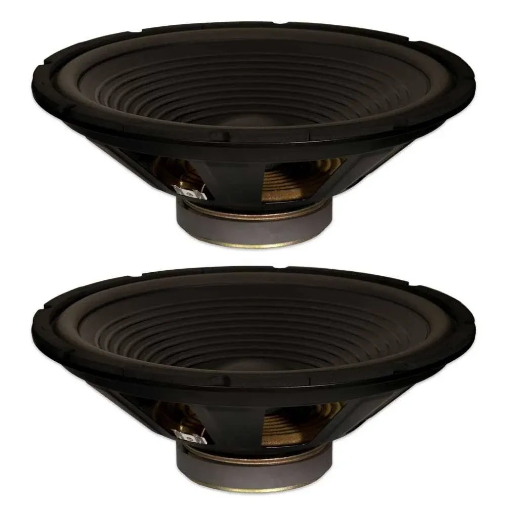 2 Goldwood Sound Gw-215/40/8 OEM 15" Woofers 300 Watts Each 8ohm Replacement Speakers