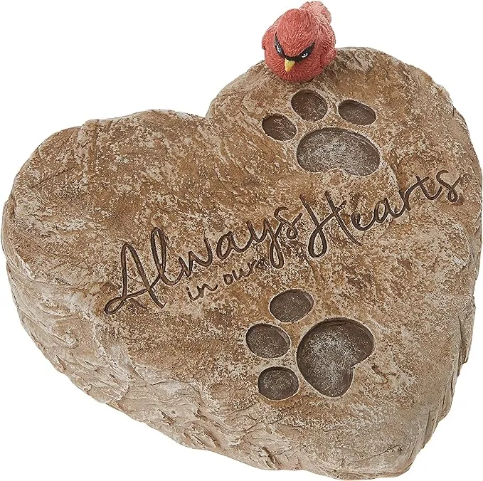 Precious Moments Always in Our Hearts - Pet Memorial Garden Stone