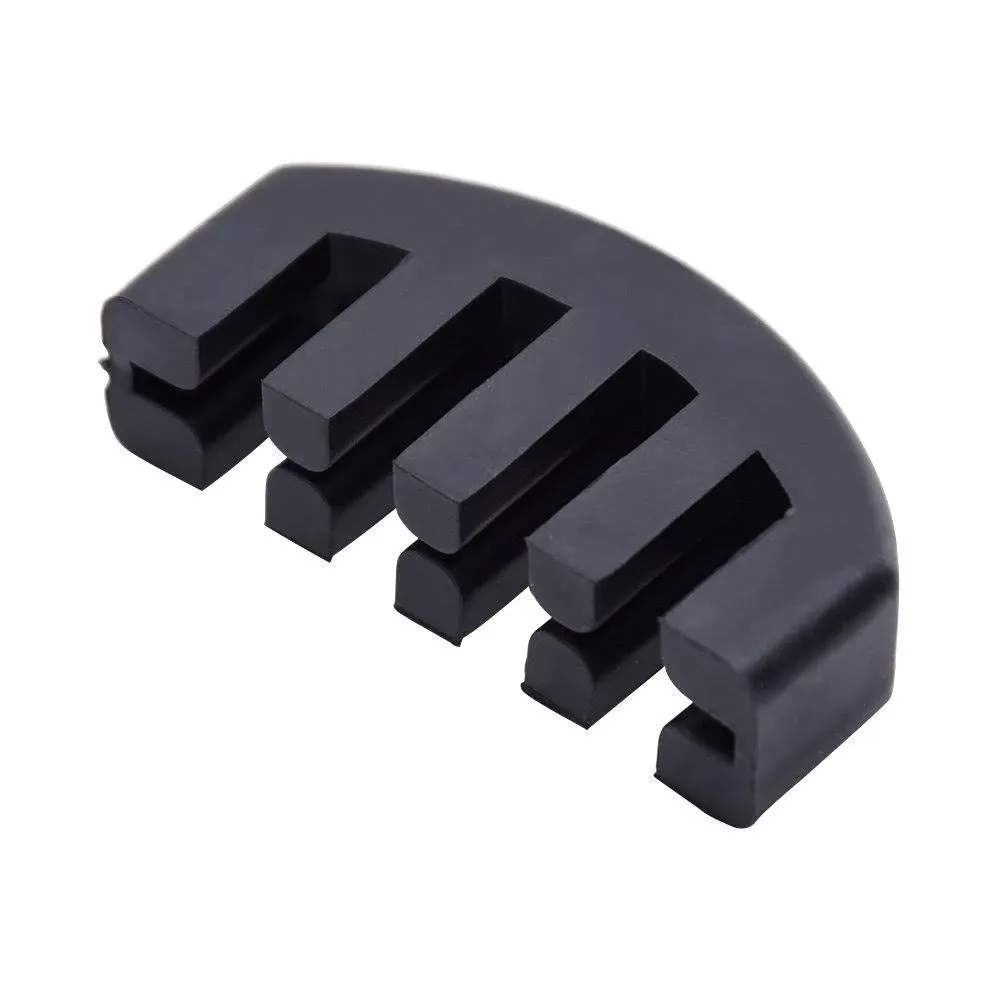 Silicone Black Practice Mute / For 3/4 4/4 Violin 5 Pronged