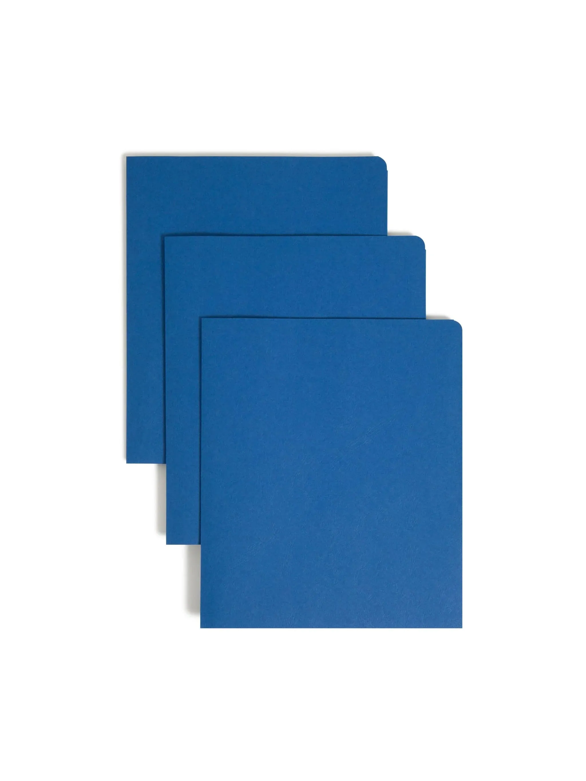 Smead Two-Pocket Folder Textured Paper Dark Blue 25/Box 87854