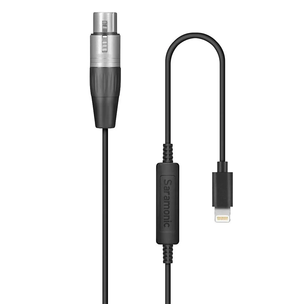 Saramonic LC-XLR Female XLR to Lightning Microphone Adapter Cable for iOS Devices ...