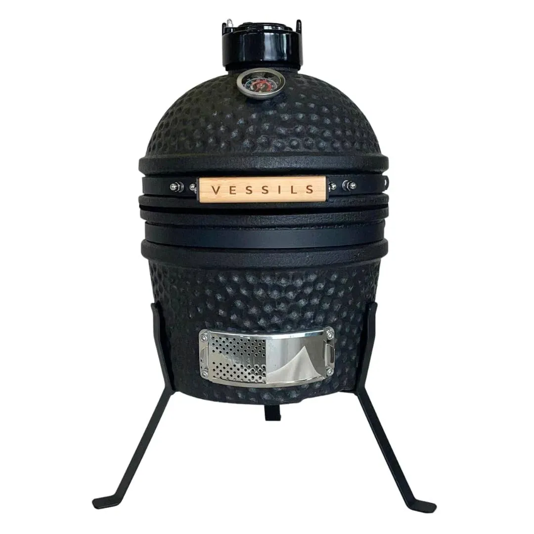 VESSILS 9.8-in W Kamado Charcoal Grill Stand Style – Heavy Duty Ceramic Barbecue ...