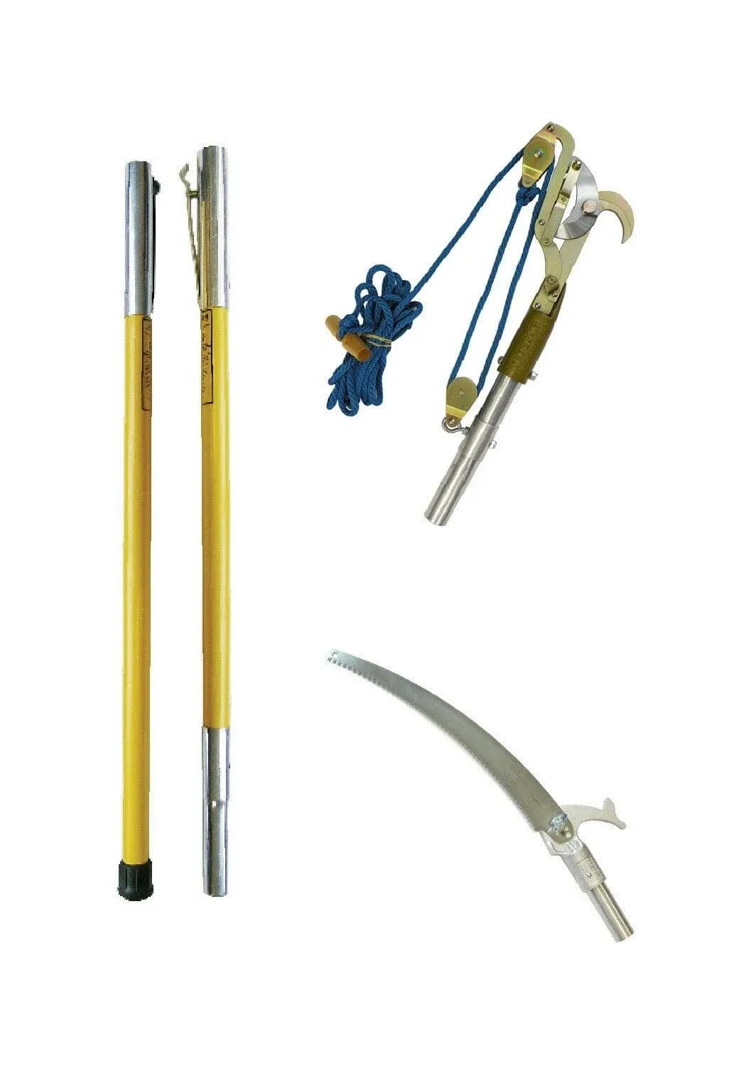 Jameson FG-6PKG-7 FG-Series Manual Pole Saw and Tree Pruner with Two 6-Foot Fiberglass Poles