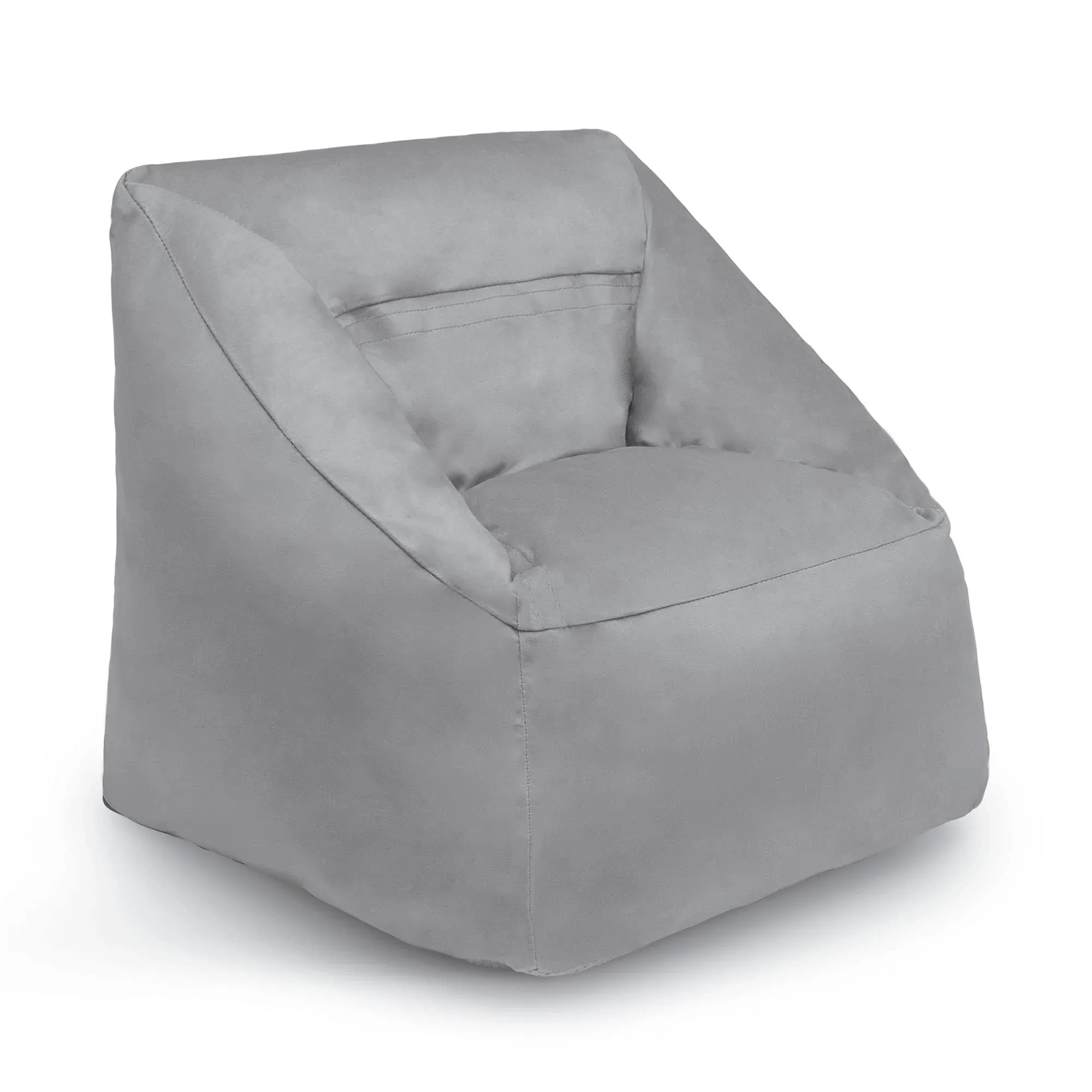 Delta Children Cozee Cube Chair Kid Size Alloy ,Gray