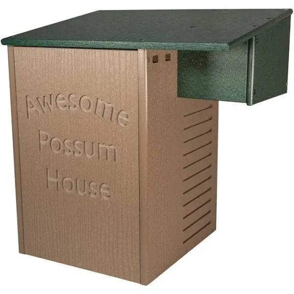 JCS Wildlife Recycled Poly Lumber Awesome Possum House