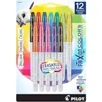 Pilot, FriXion Colors Erasable Marker Pens, Bold Point, Pack of 12, Assorted Colors