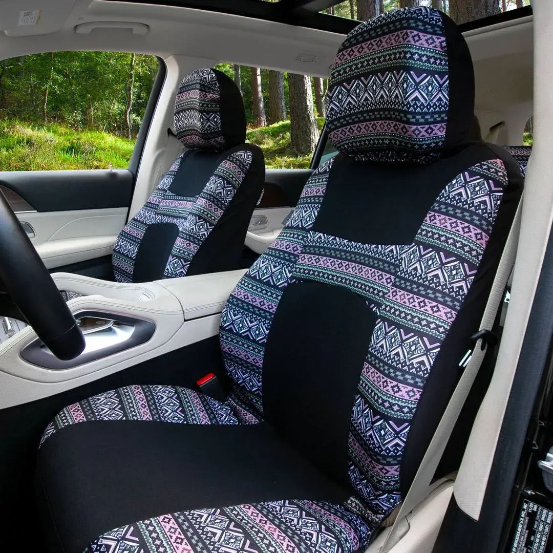 FH Group Mesa57 Southwestern Print Seat Covers Fit for Car Truck SUV Van Combo ...