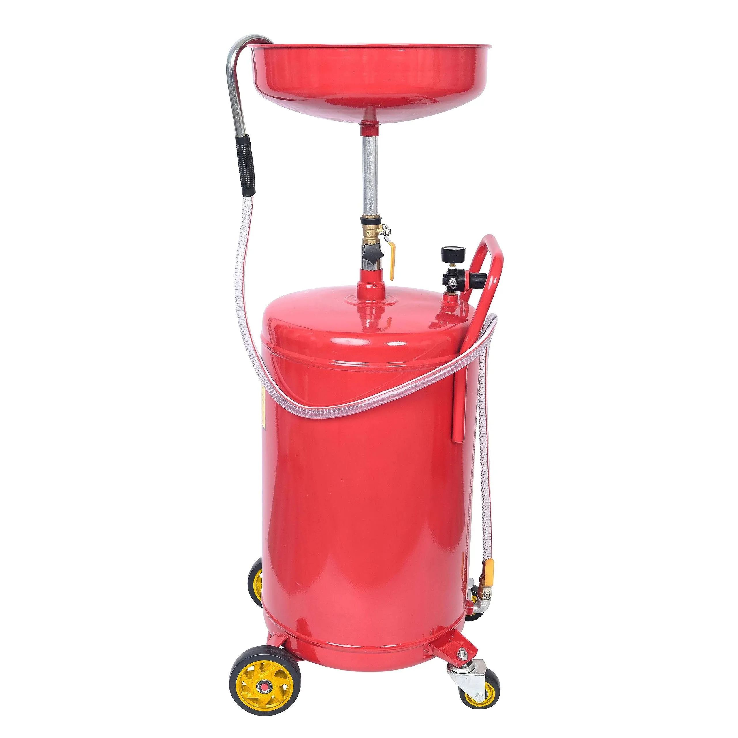 Aain 20 Gallon Portable Oil Drain Container,Waste Oil Drain Tank,Air Operated Drainer For Oil Change,Portable Fluid Drain Disposal with Adjustable