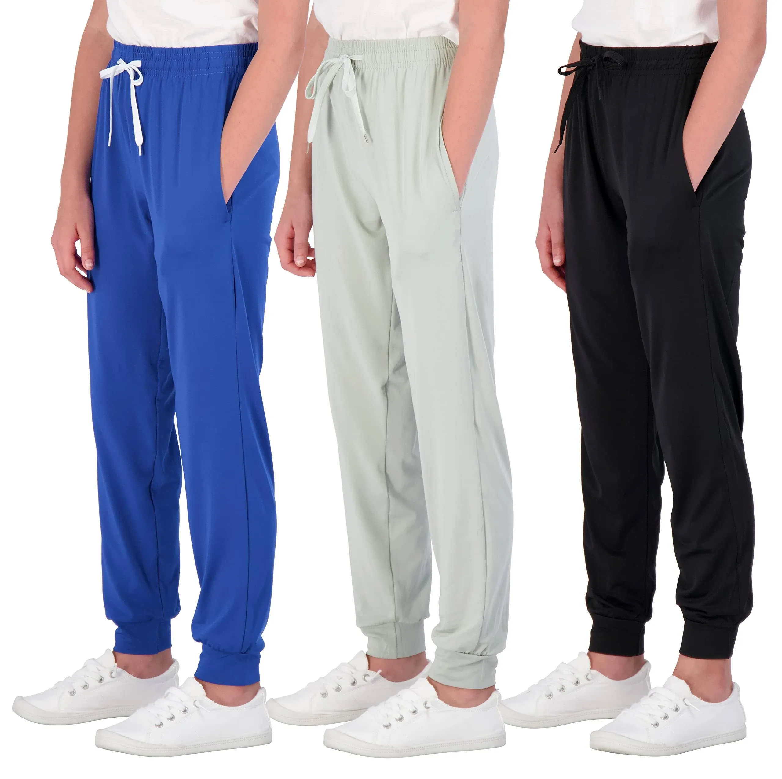 Real Essentials Girls' Dry-Fit Jogger Sweatpants