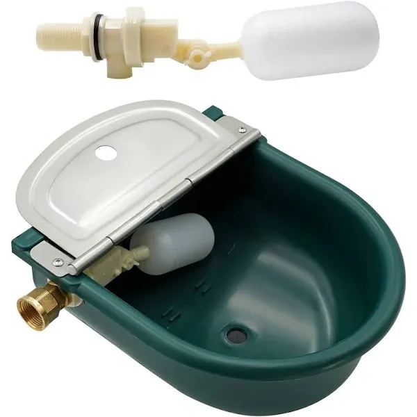 MINYULUA Automatic Livestock Waterer with 2 Valve Float and Brass Connector ...