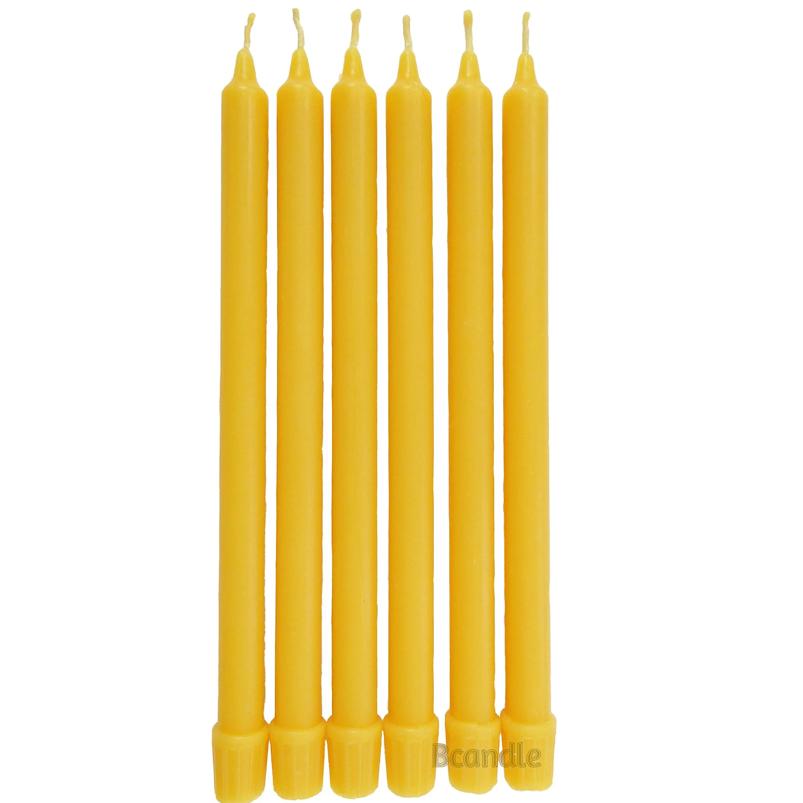 BCandle 100% Pure Beeswax Candles Organic Hand Made - 11" Tall, 5/8" Thick (Pack ...