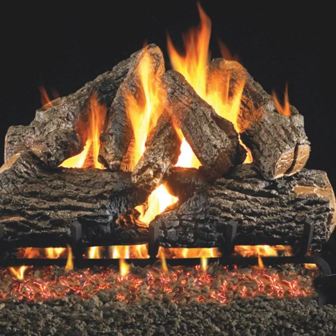 Real Fyre Charred Oak Vented Gas Logs CHD