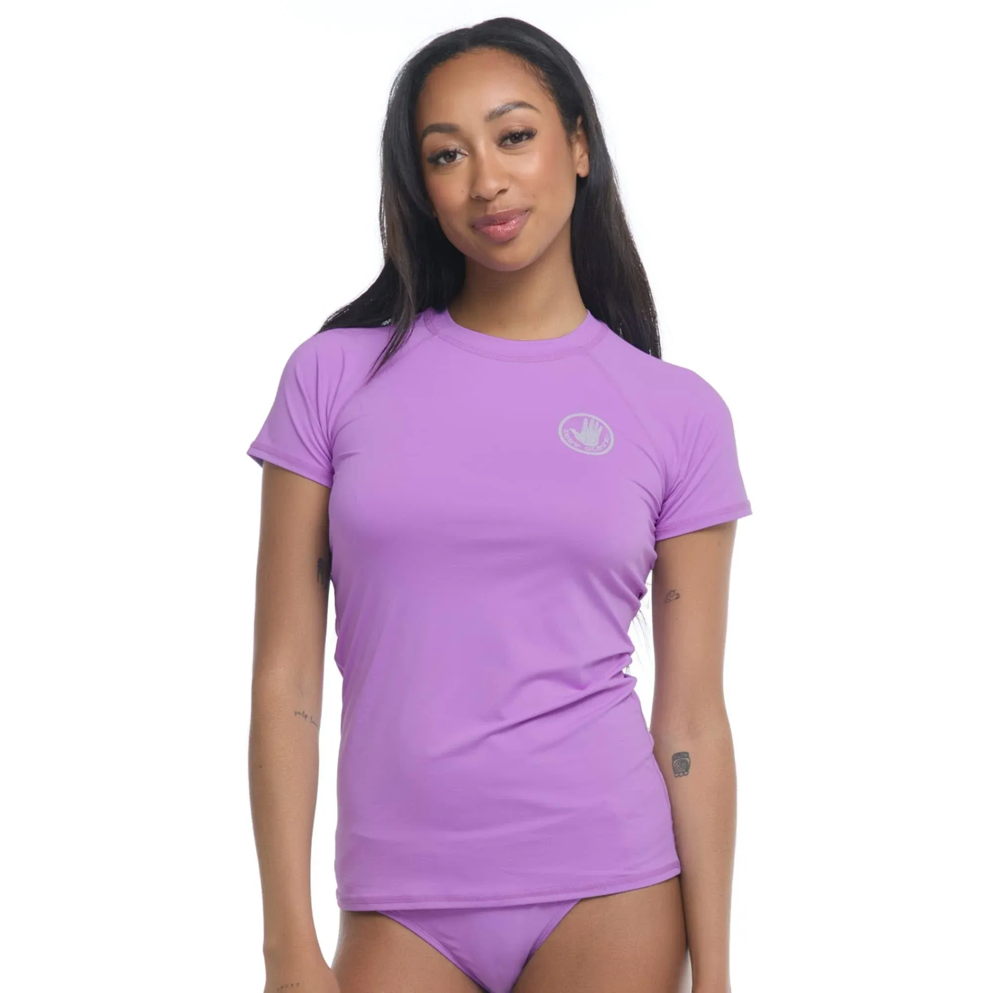 Body Glove Women's Smoothies In Motion Solid Short Sleeve Rashguard