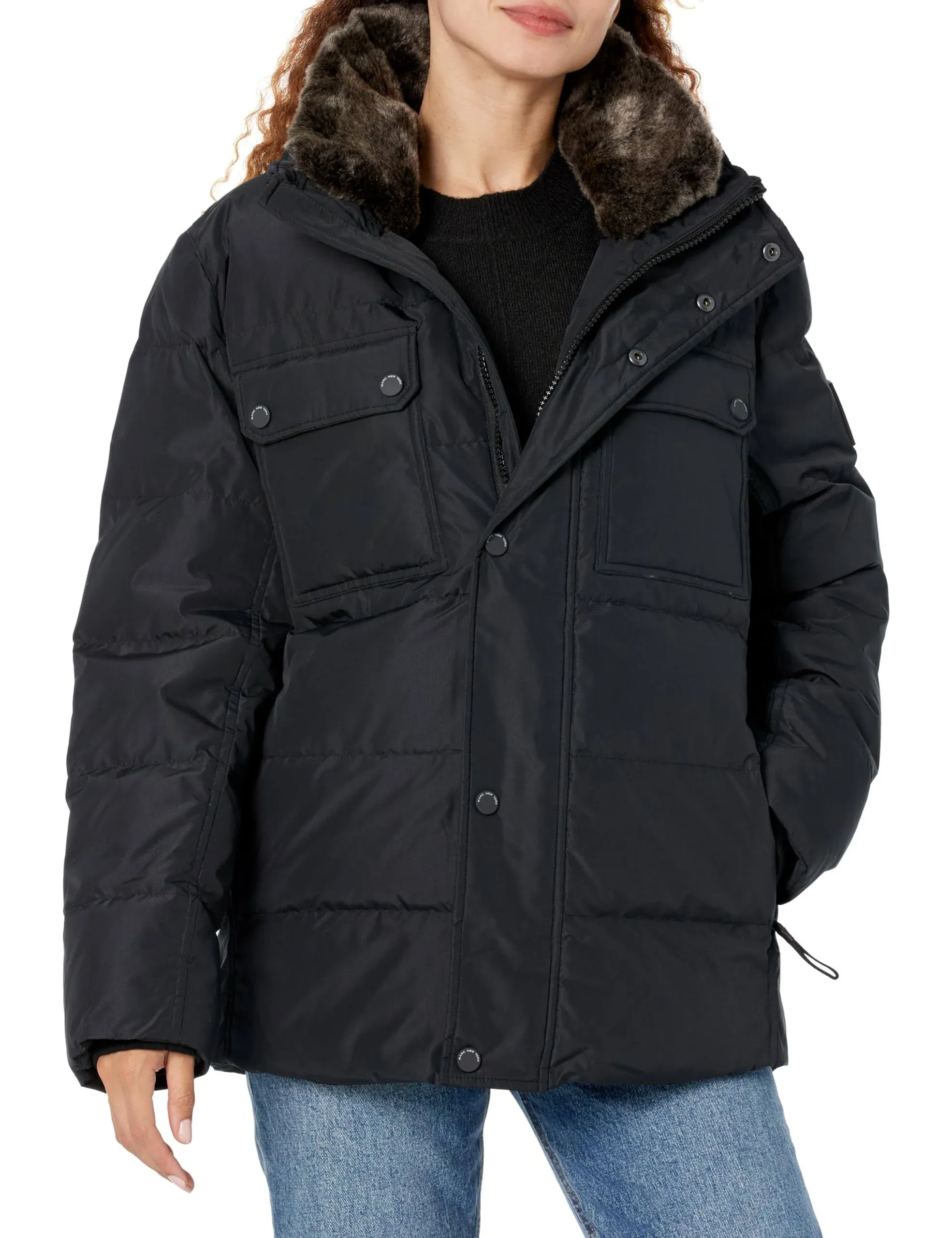 Marc New York Godwin Core Ripstop Down Jacket, Mens, M, Black