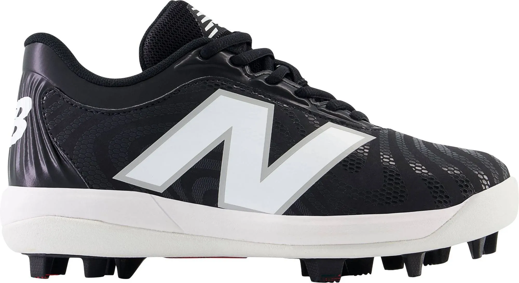 New Balance Youth J4040v7 Low Rubber Molded Cleat - Black - 2.5