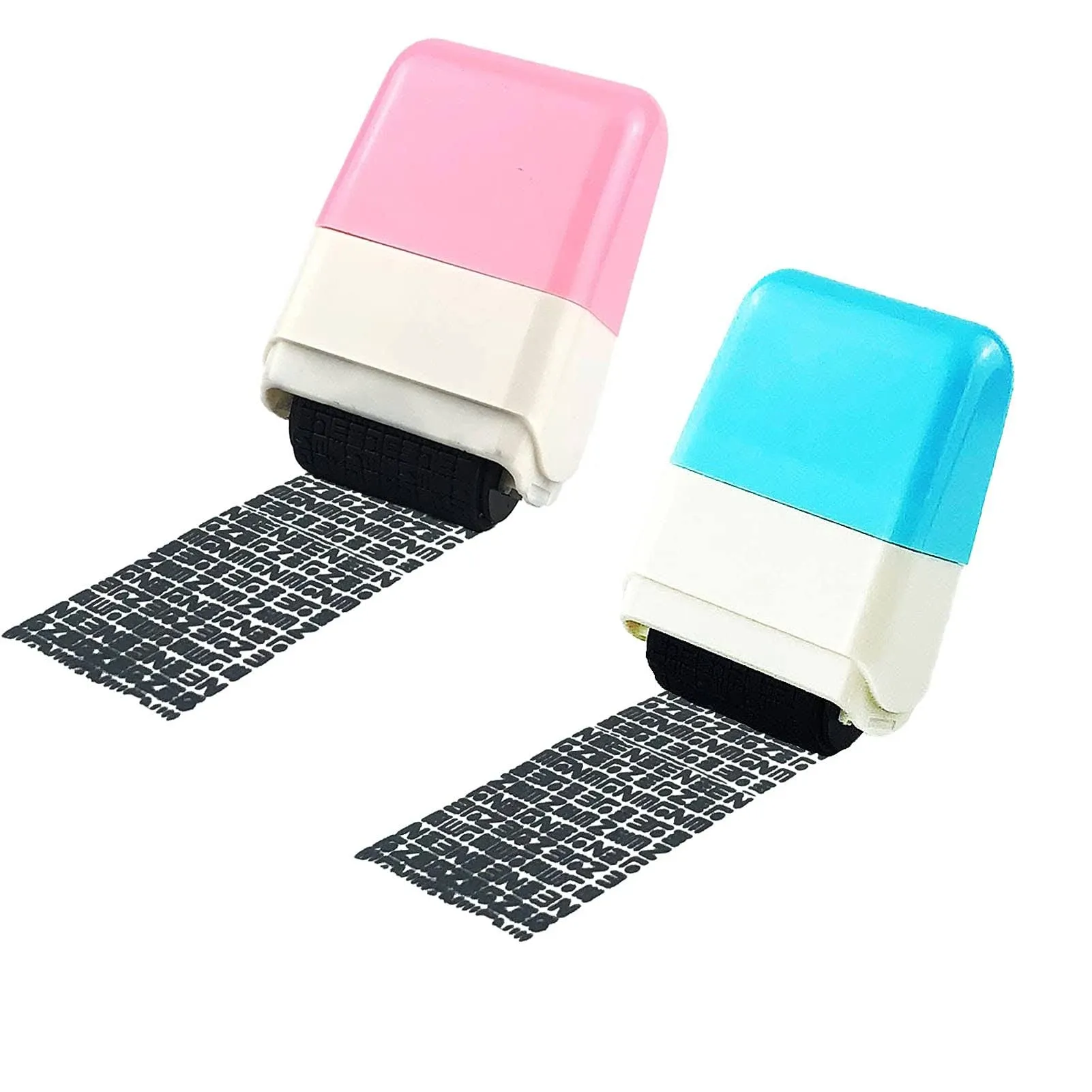 2pcs Identity Protection Roller Stamps Identity Prevention Theft Stamp Wide ...