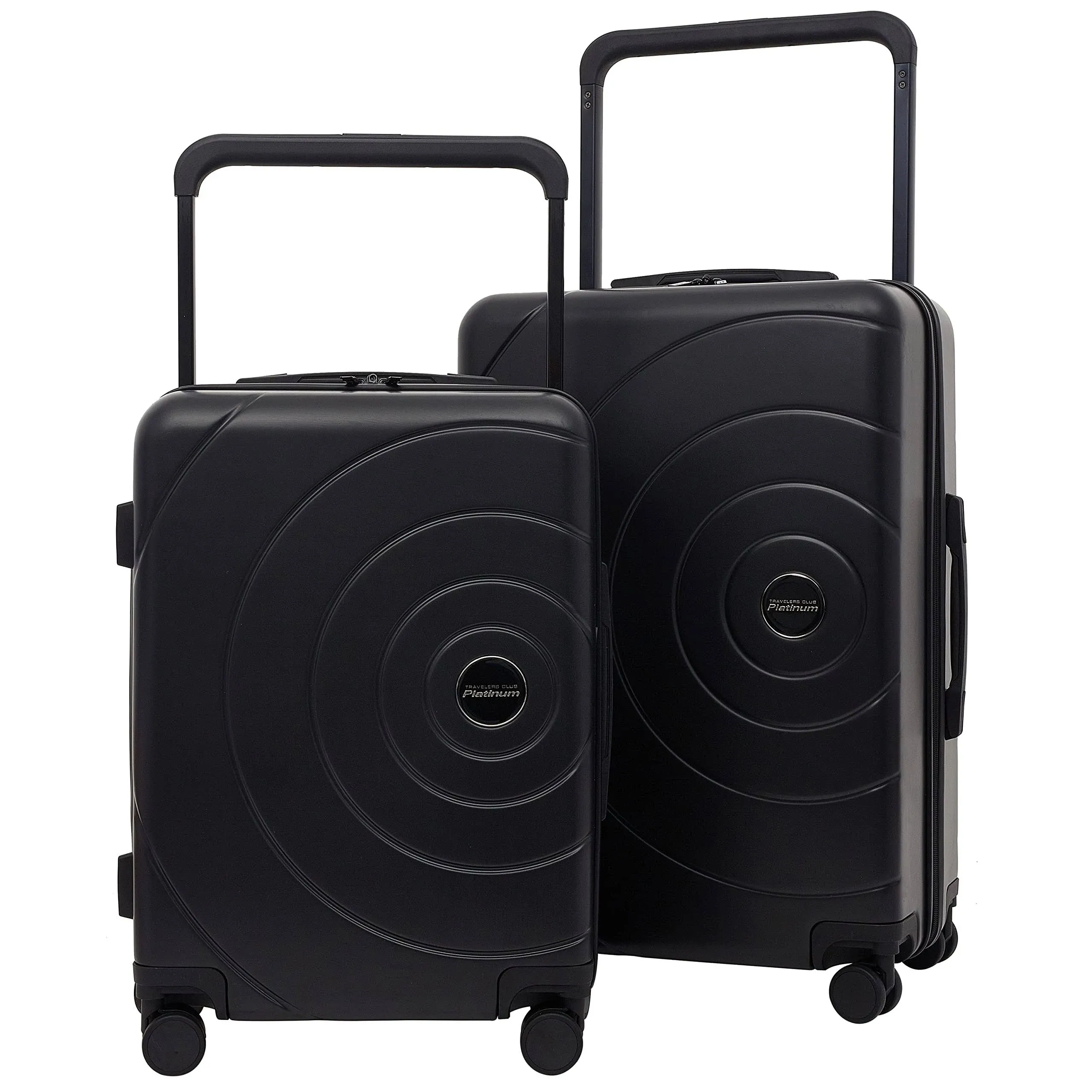 Travelers Club 20" Odyssey Luggage, Black, 2PC Set