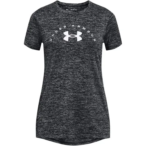 Under Armour Girls' Tech Twist Arch Big Logo Short-Sleeve Crew Neck T-Shirt