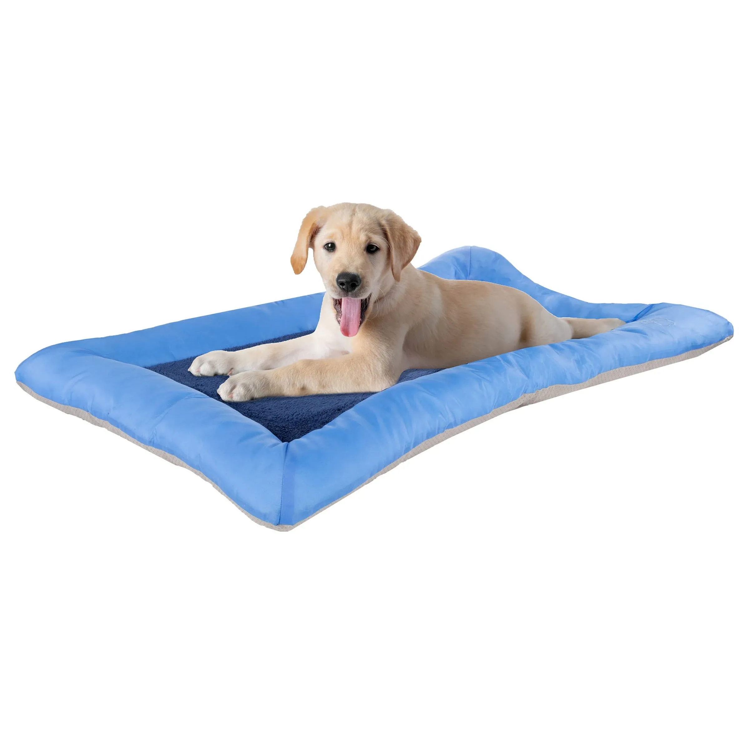 Paw Extra Large Blue Plush Cozy Pet Crate Dog Pet Bed