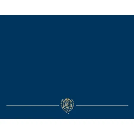 Great Papers! Navy Classic Crest Certificate Cover, 12"x 9.375", 5 Count (903115)