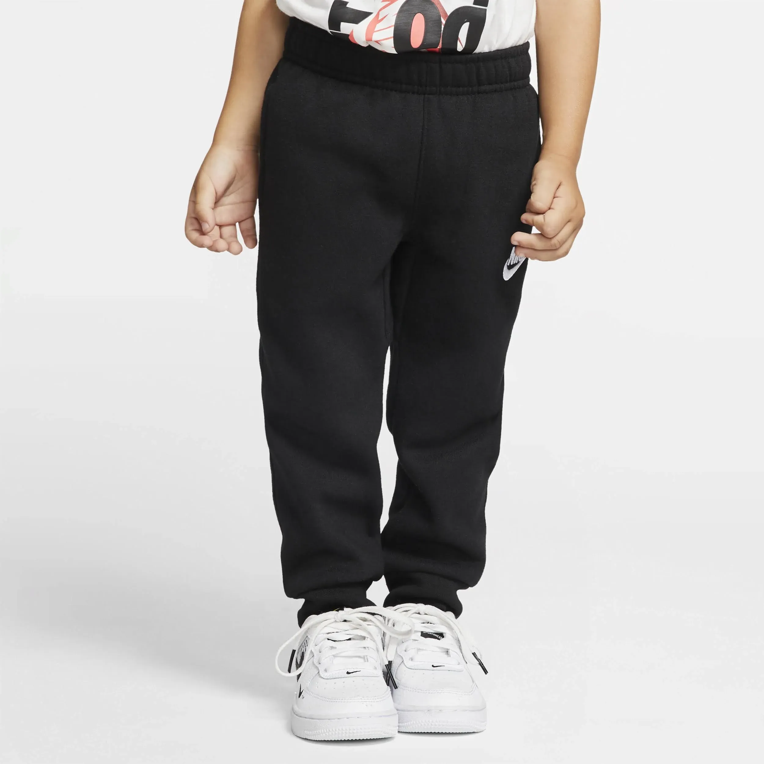 Nike Club Fleece Rib Cuff Pants (Toddler) Black / 2T (Toddler)