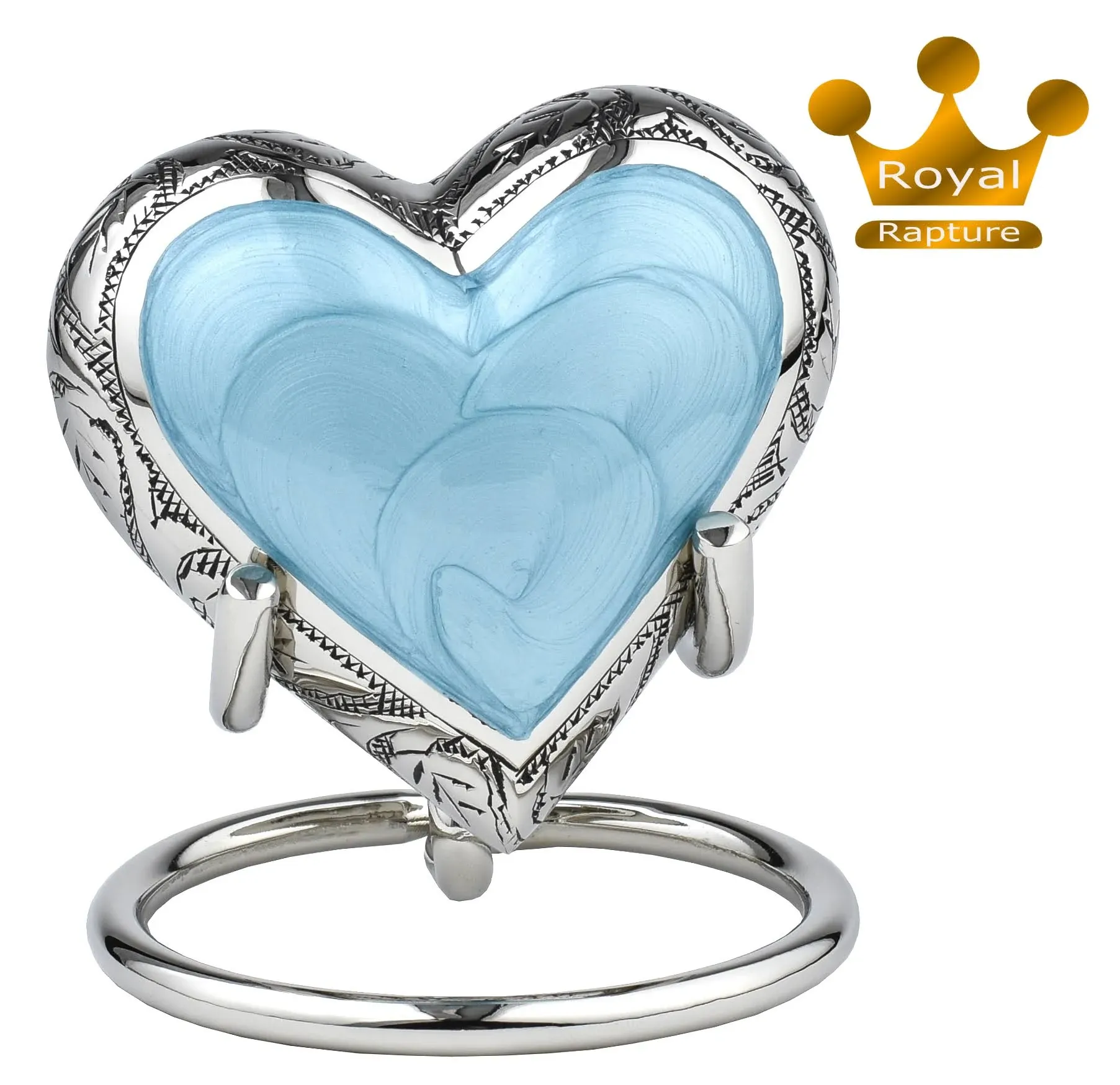 Royal Rapture Love Urn for Ashes Funeral Memorial Cremation Keepsake Heart ...