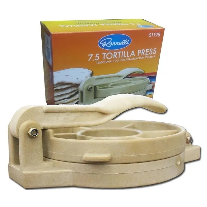 Ronelli 7.5 Inches Tortilla Press Heavy Duty Plastic Authentic Tortilla Maker ...