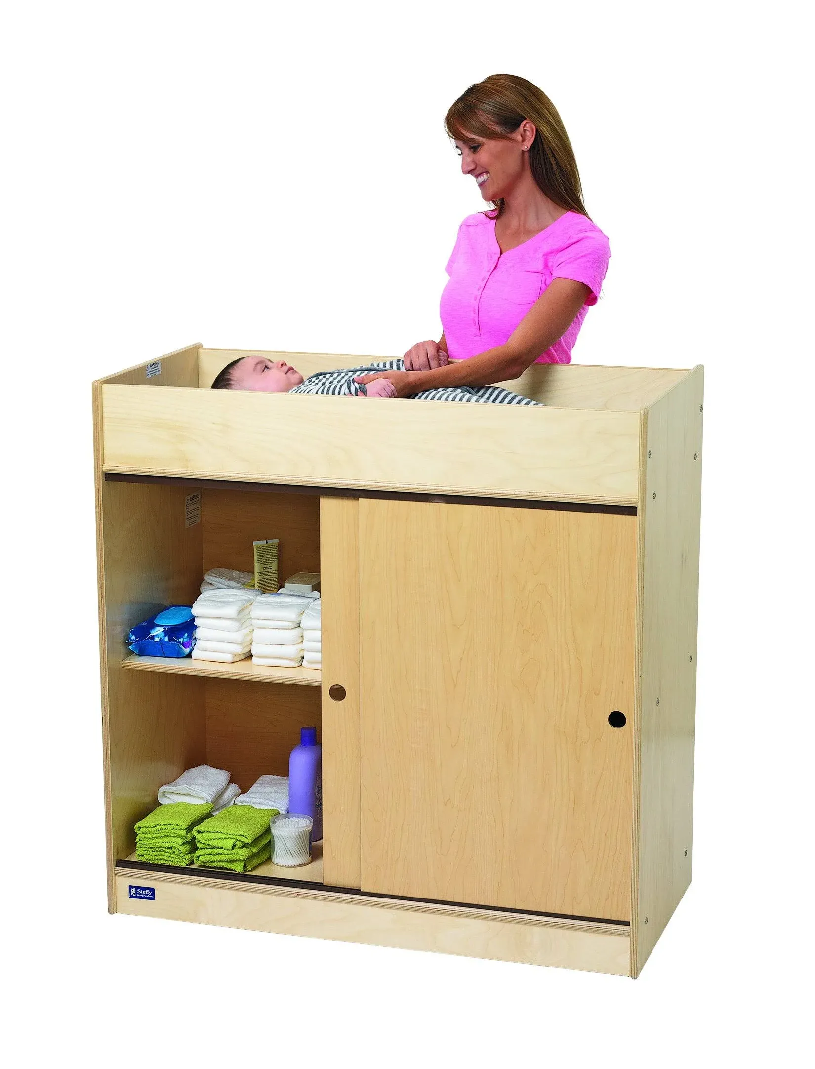 Angeles Value Line Birch Changing Table - ANG9039